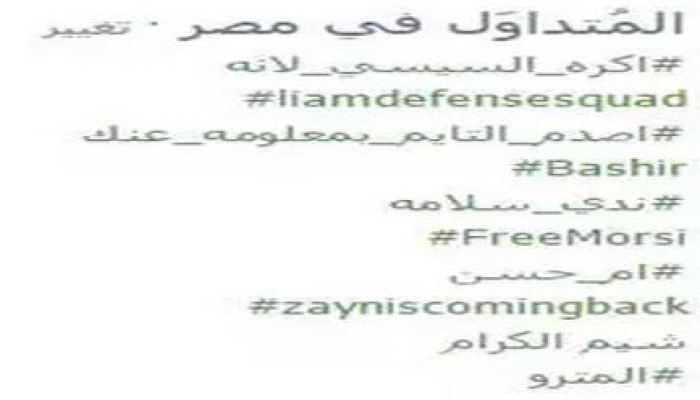 هاشتاج "أكره السيسي لأنه" يحتل صدارة "تويتر"