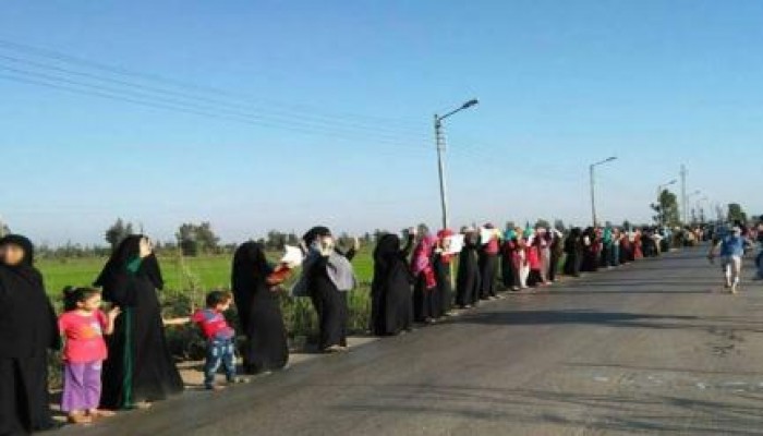 الدقهلية.. مسيرة حاشدة لرافضي الانقلاب علي طريق "نبروة - بهوت"