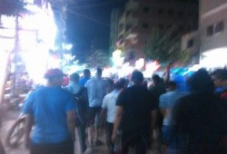 مسيرة ليلة بمدينة الوسطى تهتف بالقصاص لدماء الشهداء