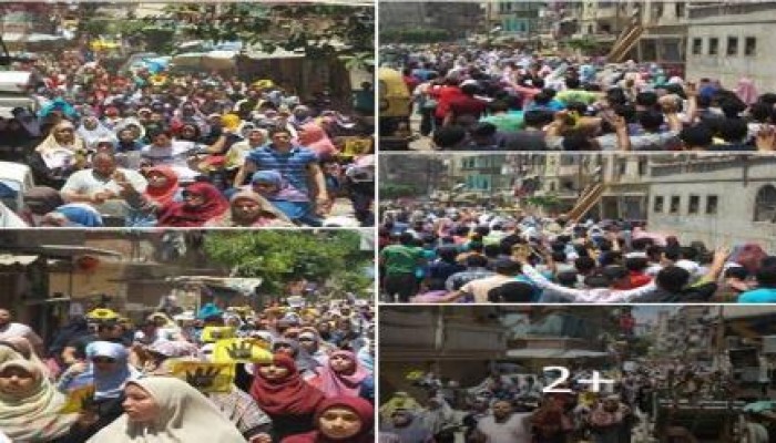 حشد غير مسبوق لثوار الرمل بالإسكندرية رغم الحرارة الشديدة والصيام في جمعة (صوموا تنتصروا)
