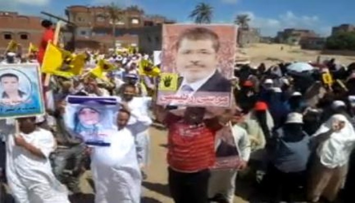 فيديو«الرئيس مرسي» تُزين مسيرات كفر الشيخ