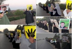 سلاسل بشرية ووقفات صباحية رغم الصيام لثوار الفيوم وكفر الشيخ والشرقية
