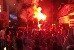 الجيزة: ثوار إمبابة يرهبون بلطجية الأمن بالألعاب النارية ويهتفون ضد العسكر