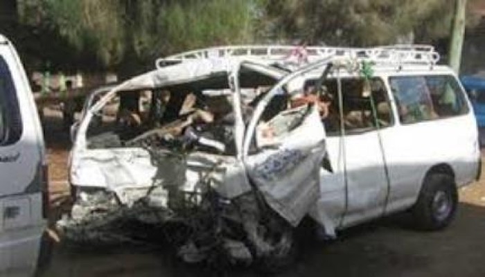 مصرع أمين شرطة ووالدته وابنته في حادث تصادم بالبحيرة