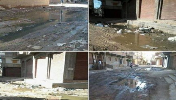 للمرة الثانية.. غرق شوارع المحمودية بالصرف الصحى دون حراك الحكومة