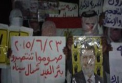 شمال سيناء: وقفة ليلية بمركز بئر العبد ضد حكم العسكر