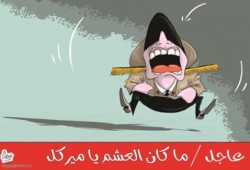 (كاريكاتير) السيسي والصدمة: ماكان العشم يا ميركل