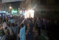 الشرقية: وقفة ليلية للتحالف الوطني لدعم الشرعيه بالعزيزية ضد حكم العسكر