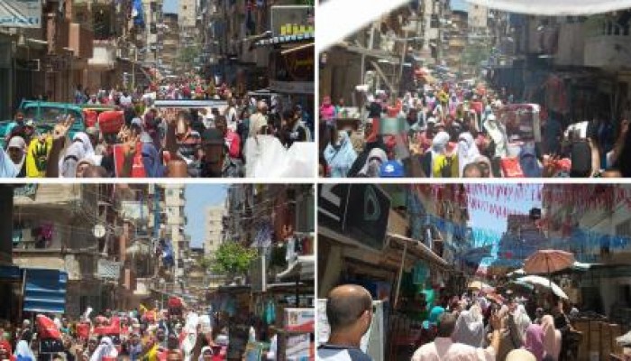 حشود ثوار الرمل بالإسكندرية تواصل انتفاضتها رغم الصيام والحر ضد الانقلاب العسكري