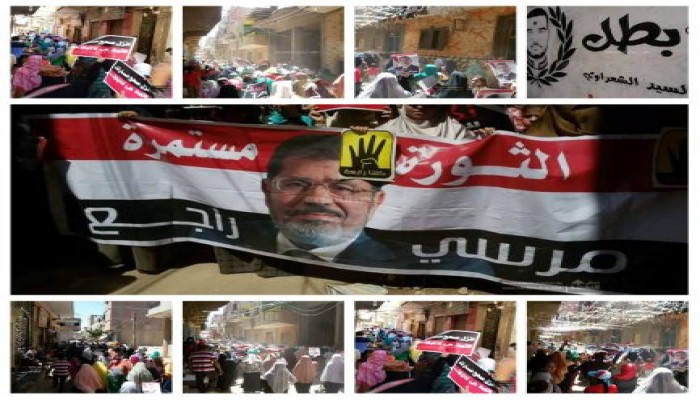 «ثوار ناهيا» يتحدون داخلية الإنقلاب بمسيرات عقب صلاة الجمعة استعدادا لـ30 يونيو