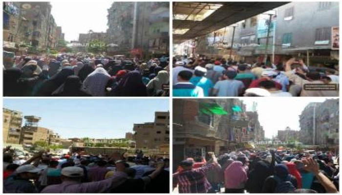 حشود ثوار إمبابة تحشد لذكرى نكسة 6/30 وخيانة السيسى للرئيس محمد مرسى