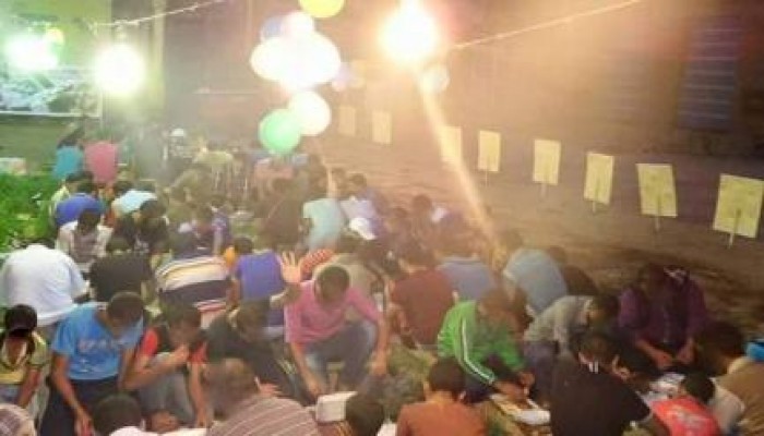 بالصور .. "إفطار الشهداء" يوم من رابعة وإفطار مجمع لثوار البصارطه بدمياط