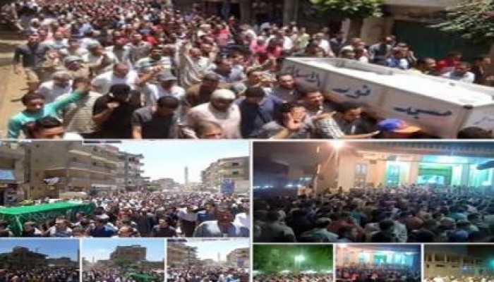 "شهداء أكتوبر" يتقدمون تظاهرات كفر الشيخ