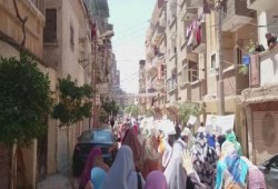 البحيرة : ثوار كفر الدوار ينتفضون بمسيرة حاشده بالذكرى الثانية للانقلاب