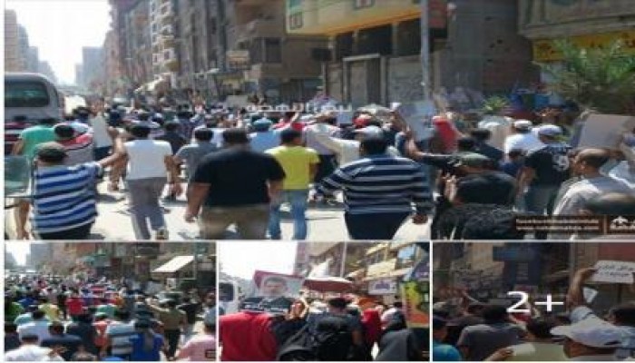 ثوار « بولاق الدكرور» يتوعدون السيسي في أولي فعاليات ذكري «انقلاب العسكر»