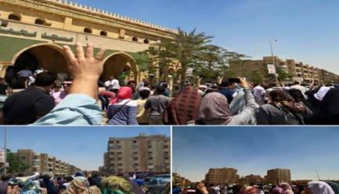 تظاهرات حاشدة بالجيزة تطالب بالقصاص لشهداء 6 أكتوبر