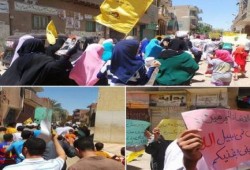 رغم الحر والعطش.. ثوار بلطيم وههيا والحسينية والزقازيق في الشارع