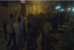 مسيرة ليليه لثوار حلوان ضد حكم العسكر