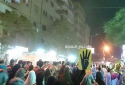 مسيرة ليلية بالطالبية تهتف: «السيسي سفاح»