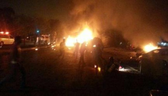 انفجار بمحطة وقود في أسيوط فجر اليوم