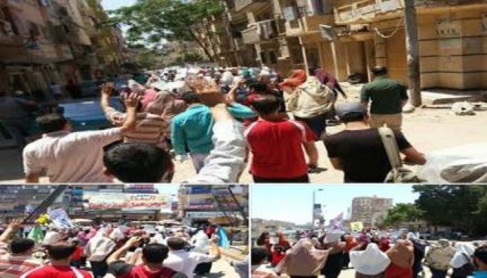 البحيرة .. مسيرة لثوار كفر الدوار تنديداً بجرائم الانقلاب وأحكام الإعدام