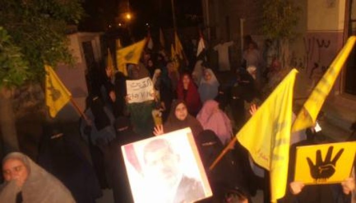 الشرقية: مسيرة ليلية لثوار القرين رفضاً للانقلاب العسكري