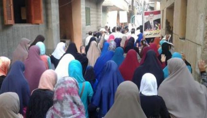 مسيره حاشده بقرية دقهله بدمياط بعد صلاة عيد الفطر