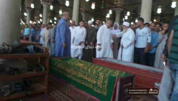 تشييع جثامين شهيدين من شهداء الجيزة