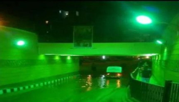 المياه تغمر نفق "الصيفي" بالمنوفية بعد افتتاح محافظ الانقلاب له بأيام (صور)