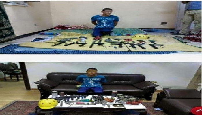 أمن الانقلاب يلفق تهمة حيازة وتصنيع أسلحة لطفل