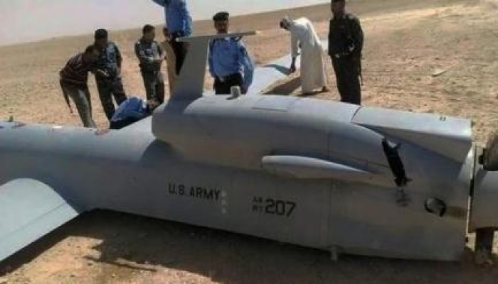 بالصور.. سقوط طائرة دون طيار في العراق