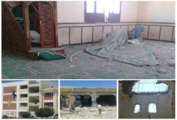 في سيناء .. السيسي يدمر المساجد والمدارس والأسواق (صور)