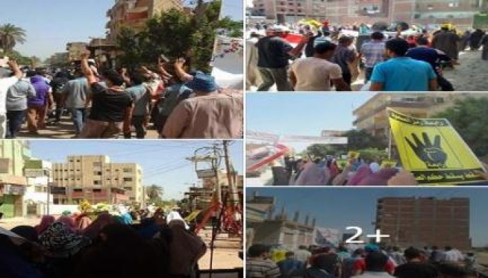 ثوار أبو حماد يجددون رفضهم للانقلاب والتمسك بالشرعية في جمعة "عودوا لثورتكم"