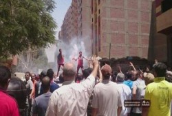 أولتراس نهضاوى يشعل حماس متظاهرى العمرانية