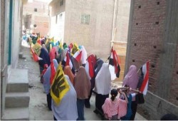 مسيرة حاشدة لثوار البصارطة بدمياط تطالب بإسقاط الإنقلاب