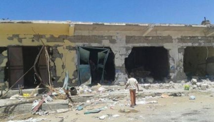 بالصور.. الانقلاب يقصف المسجد الوحيد بقرية أبو طويلة بالشيخ زويد