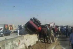 مصرع وإصابة 40 في حادثي تصادم بالشرقية والمنيا