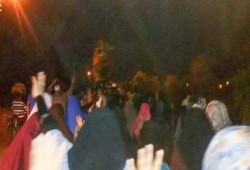 مسيرة حاشدة لثوار قرية الدنجوى بدمياط