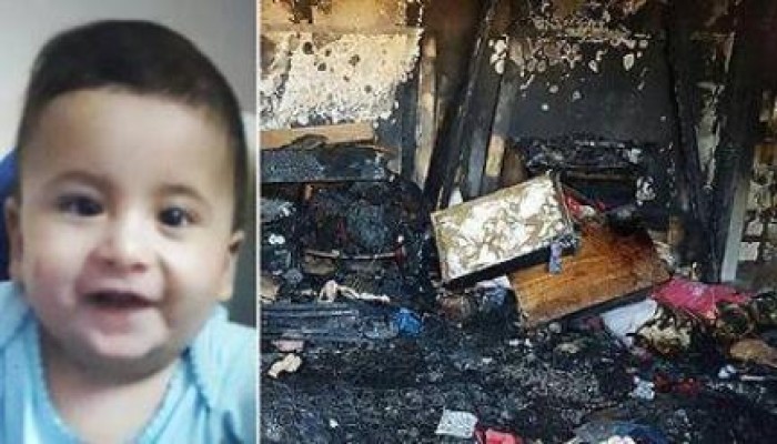 فلسطين :  استشهاد رضيع حرقاً في هجوم لمستوطنين صهاينة قرب نابلس