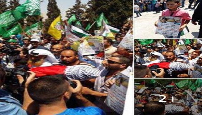 تشييع جثمان الطفل الرضيع في نابلس
