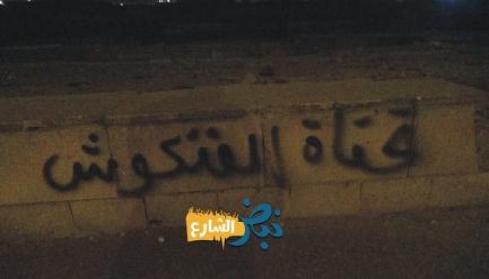 سلسلة بشرية أمام حديقة ‏الأزهر‬ علي طريق صلاح سالم