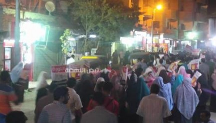 الجيزة: فعالية حاشدة بالبدرشين ضد حكم العسكر