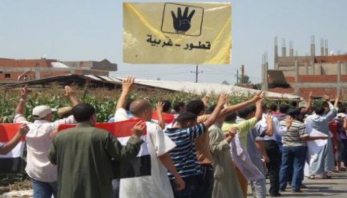 الغربية: فعالية حاشدة مناهضة للانقلاب على طريق قطور-كفر الشيخ