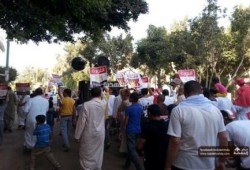 الجيزة: مسيرة لثوار منشية رضوان فى جمعة "الأرض لا تشرب الدم"