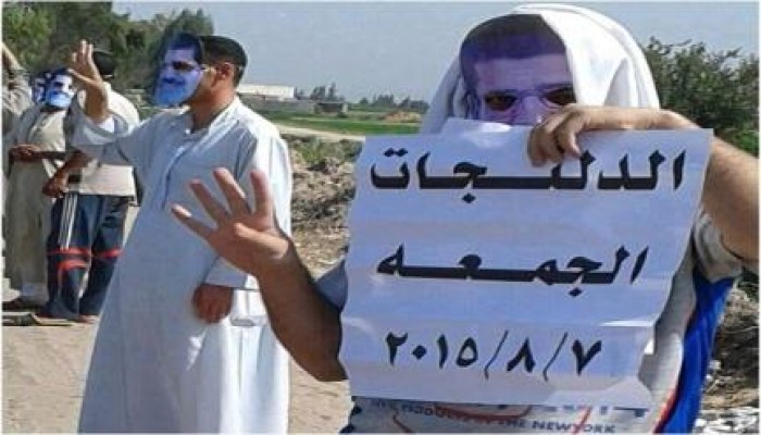 البحيرة: وقفة لثوار الدلنجات في بداية جمعة "الأرض لا تشرب الدماء"