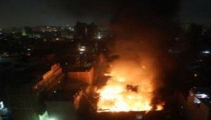 شؤم الانقلاب: حريق هائل بمصنع بمدينة أكتوبر يسفر عن مقتل 3 عمال