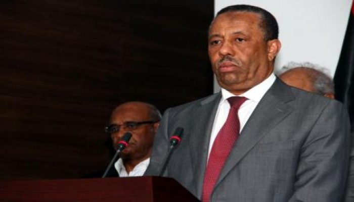 استقالة رئيس الحكومة الليبية المؤقتة