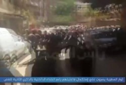 فيديو.. شاهد صمود رجال ونساء المطرية أمام عسكر الانقلاب