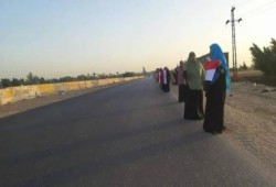 الشرقية: سلسة بشرية لثوار بلبيس فى ذكرى مجزة رابعه