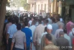 الآلاف يشيعون صلاح أبو الخير شهيد التعذيب بقسم المطرية
